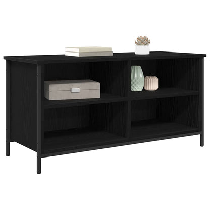 vidaXL TV Cabinet 100 x 40 x 50 cm Black Oak Engineered Wood