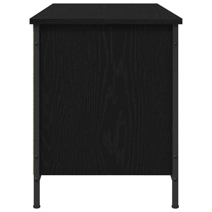 vidaXL TV Cabinet Black Oak 100 x 40 x 50 cm Engineered Wood