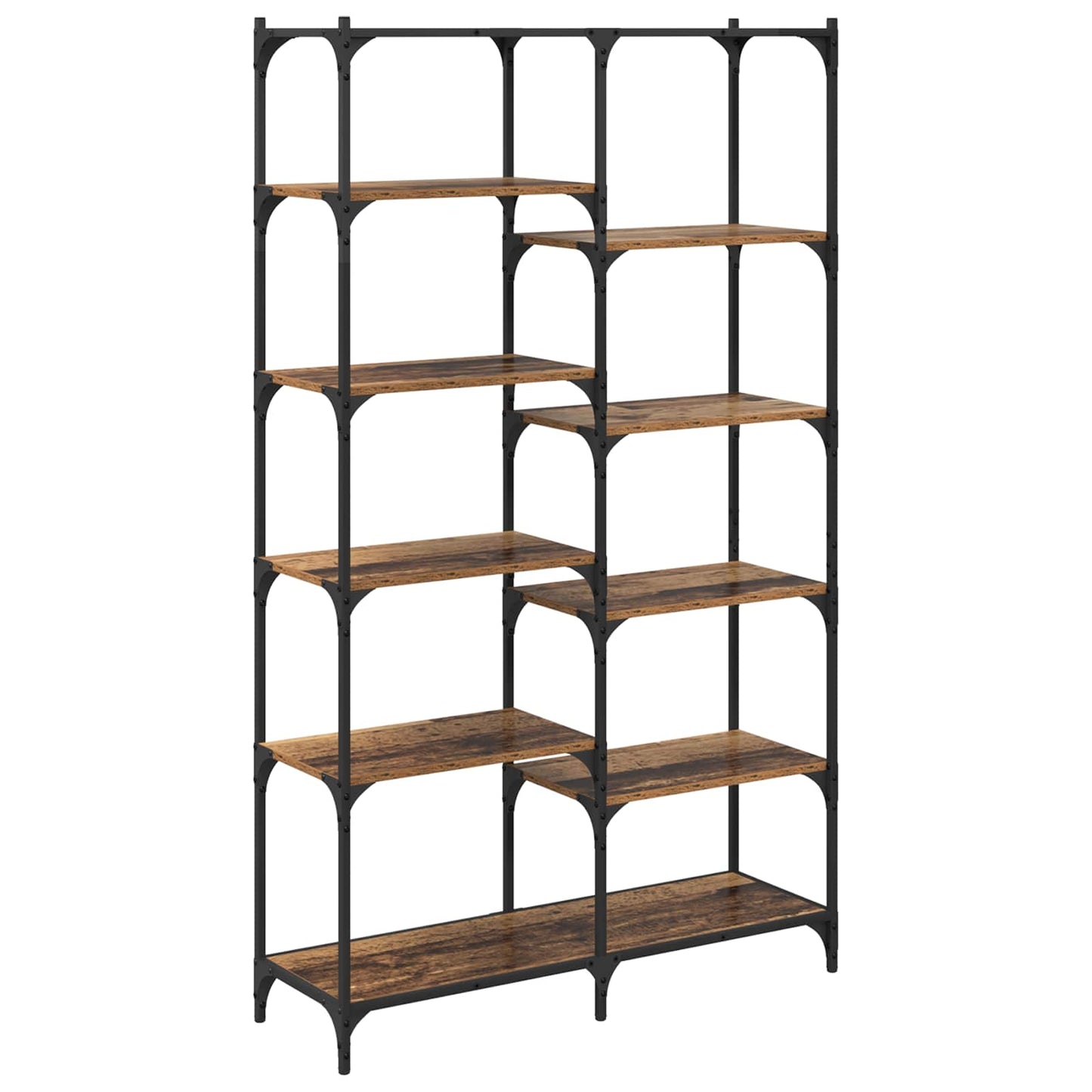 vidaXL Bookshelf 9-Tier 100 x 32 x 170 cm Engineered Wood Old wood