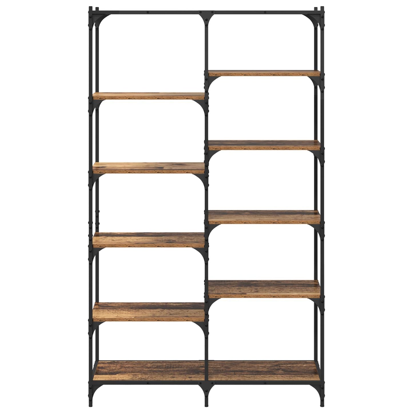 vidaXL Bookshelf 9-Tier 100 x 32 x 170 cm Engineered Wood Old wood