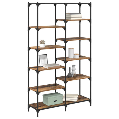 vidaXL Bookshelf 9-Tier 100 x 32 x 170 cm Engineered Wood Old wood