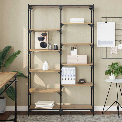 vidaXL Bookshelf 9-Tier 100 x 32 x 170 cm Engineered Wood Artisan oak