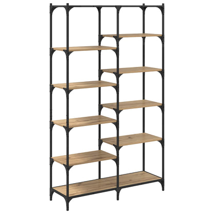 vidaXL Bookshelf 9-Tier 100 x 32 x 170 cm Engineered Wood Artisan oak