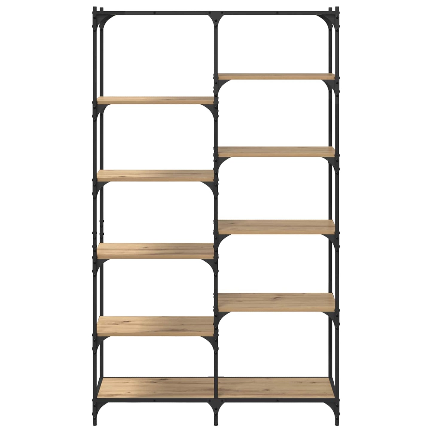 vidaXL Bookshelf 9-Tier 100 x 32 x 170 cm Engineered Wood Artisan oak
