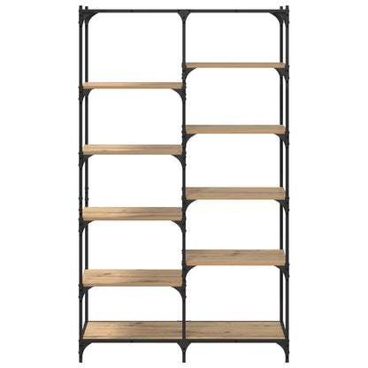 vidaXL Bookshelf 9-Tier 100 x 32 x 170 cm Engineered Wood Artisan oak