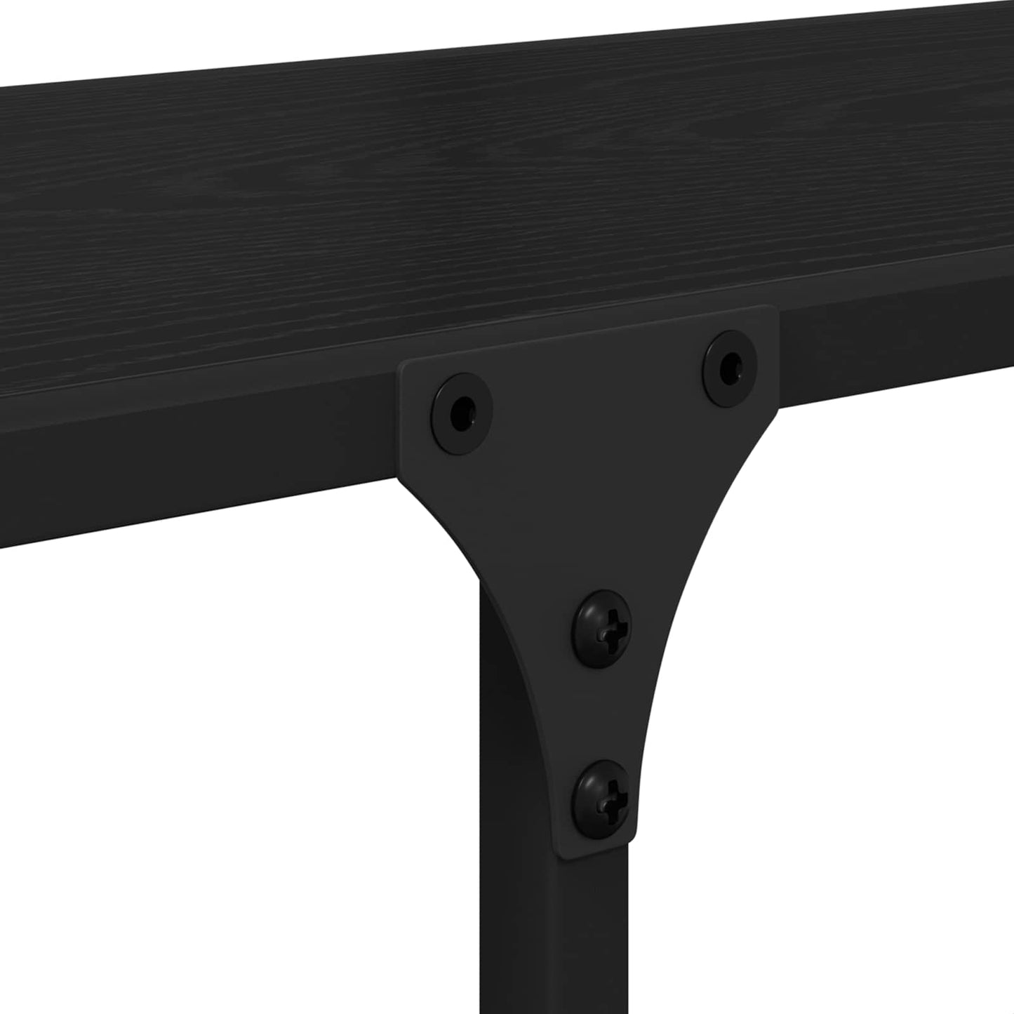 vidaXL Bookshelf 9-Tier 100 x 32 x 170 cm Engineered Wood Black oak