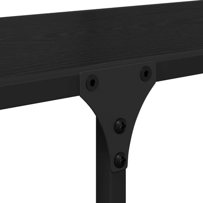 vidaXL Bookshelf 9-Tier 100 x 32 x 170 cm Engineered Wood Black oak