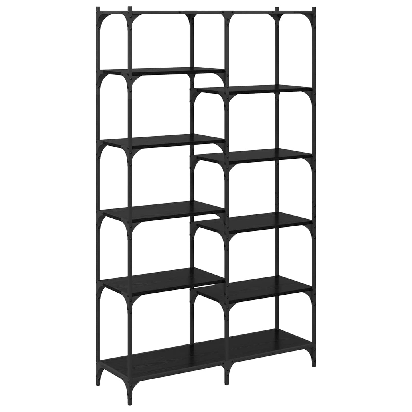 vidaXL Bookshelf 9-Tier 100 x 32 x 170 cm Engineered Wood Black oak
