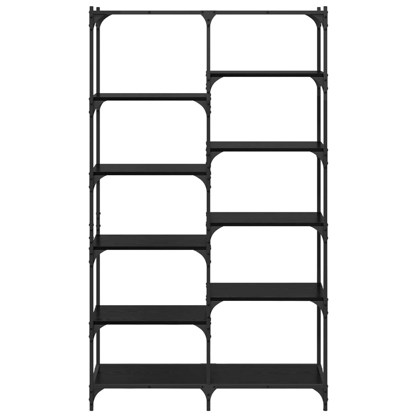 vidaXL Bookshelf 9-Tier 100 x 32 x 170 cm Engineered Wood Black oak