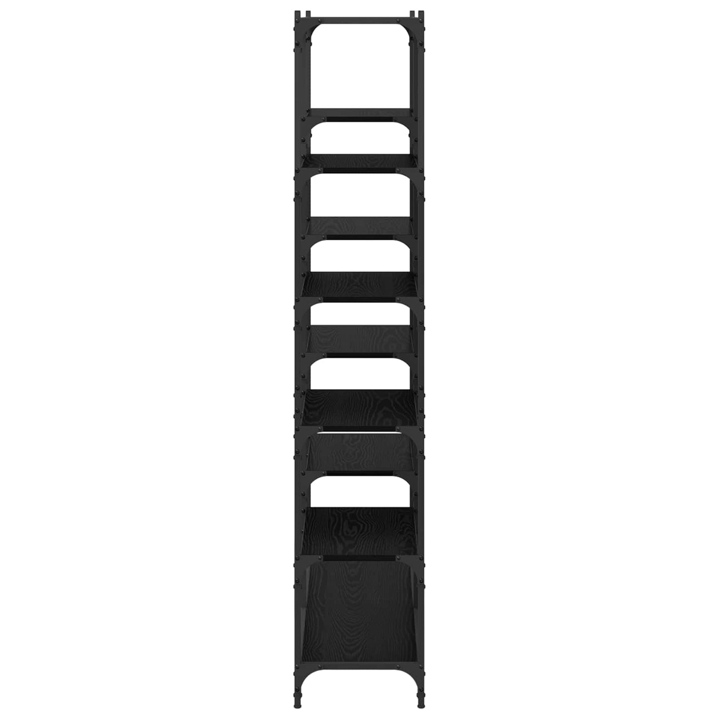 vidaXL Bookshelf 9-Tier 100 x 32 x 170 cm Engineered Wood Black oak