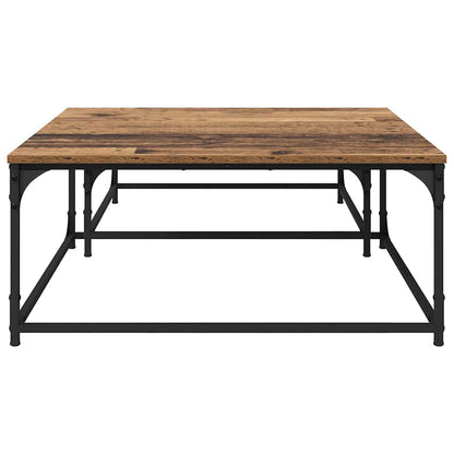 vidaXL Coffee Table 2 pcs Old Wood Engineered Wood