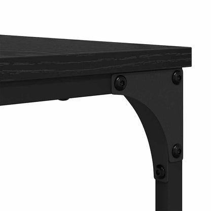 vidaXL Coffee Table 2 pcs Black Oak 80 x 80 x 35 cm Engineered Wood
