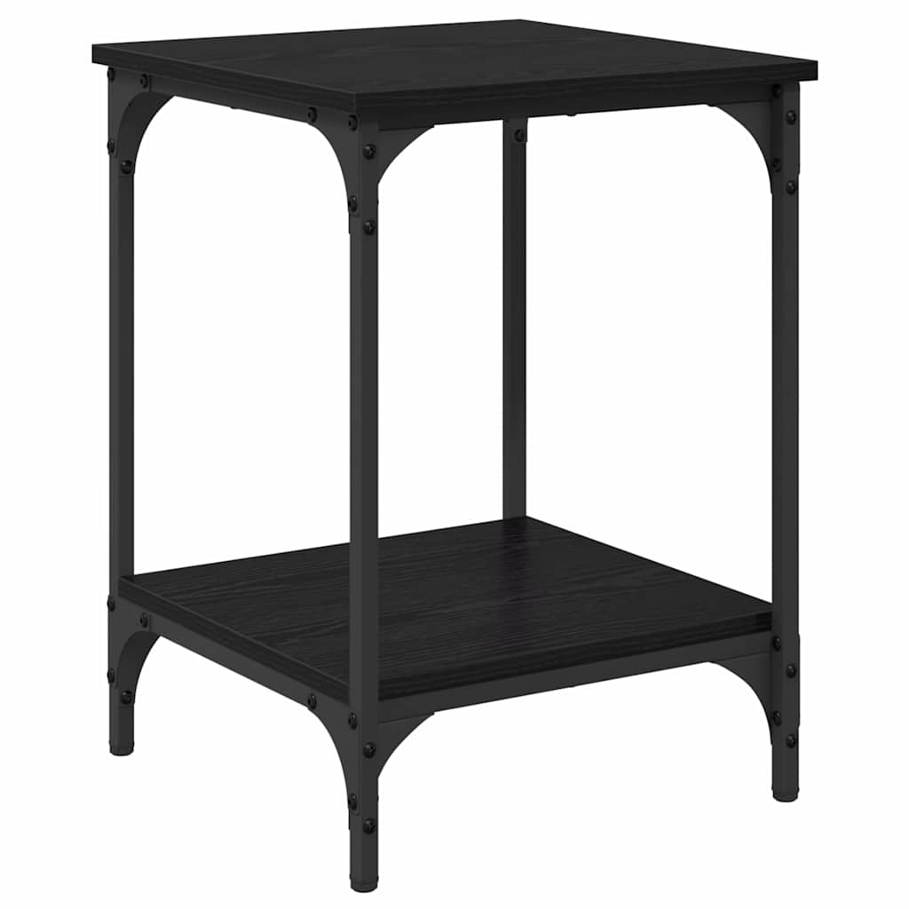 vidaXL Coffee Table Black Oak 40 x 40 x 55 cm Engineered Wood
