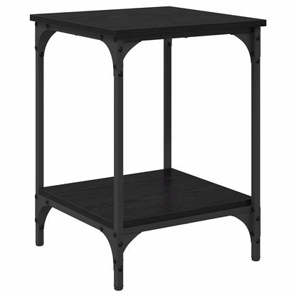 vidaXL Coffee Table Black Oak 40 x 40 x 55 cm Engineered Wood