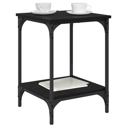 vidaXL Coffee Table Black Oak 40 x 40 x 55 cm Engineered Wood