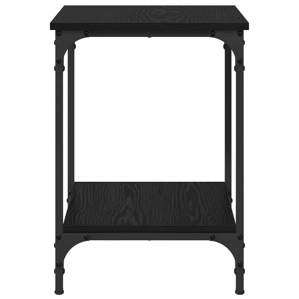vidaXL Coffee Table Black Oak 40 x 40 x 55 cm Engineered Wood