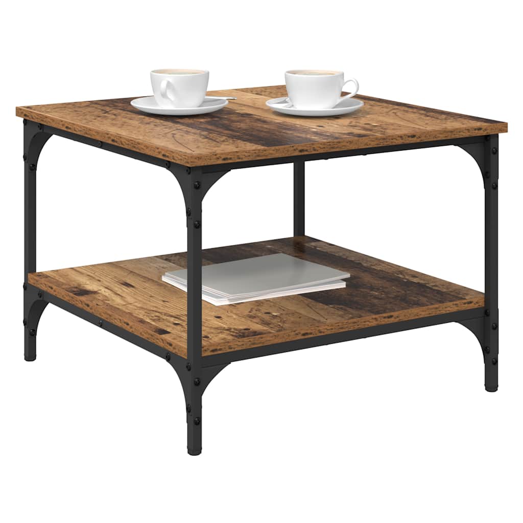 vidaXL Coffee Table Old Wood 55 x 55 x 40 cm Engineered Wood