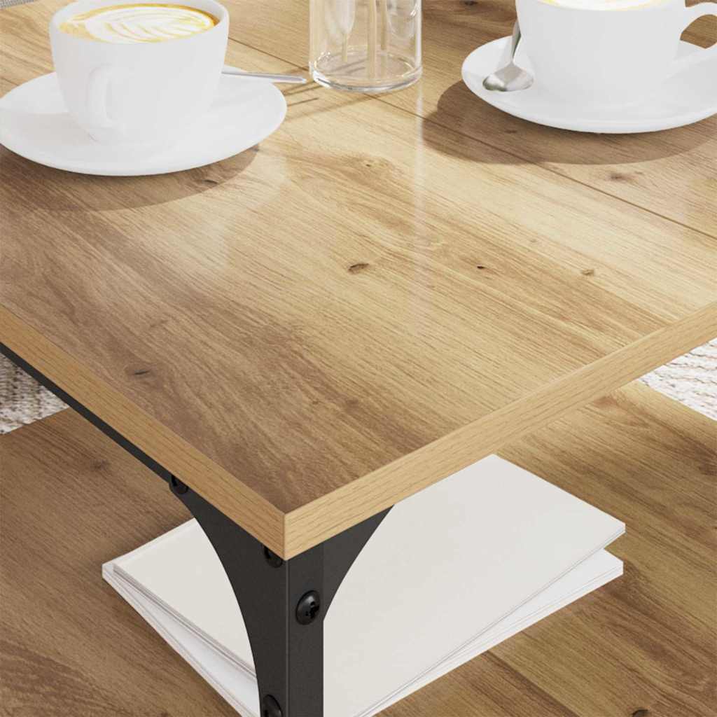 vidaXL Coffee Table Artisan Oak 55 x 55 x 40 cm Engineered Wood