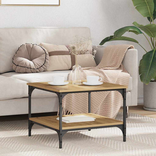 vidaXL Coffee Table Artisan Oak 55 x 55 x 40 cm Engineered Wood