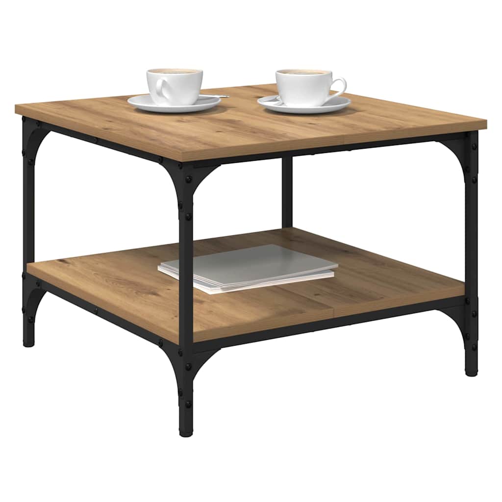 vidaXL Coffee Table Artisan Oak 55 x 55 x 40 cm Engineered Wood