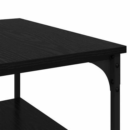 vidaXL Coffee Table Black Oak 55 x 55 x 40 cm Engineered Wood
