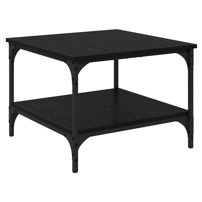 vidaXL Coffee Table Black Oak 55 x 55 x 40 cm Engineered Wood