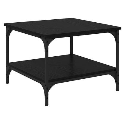 vidaXL Coffee Table Black Oak 55 x 55 x 40 cm Engineered Wood