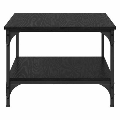 vidaXL Coffee Table Black Oak 55 x 55 x 40 cm Engineered Wood