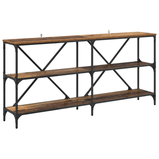vidaXL Console Table Old Wood 160 x 30 x 75 cm Engineered Wood