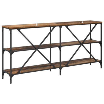 vidaXL Console Table Old Wood 160 x 30 x 75 cm Engineered Wood