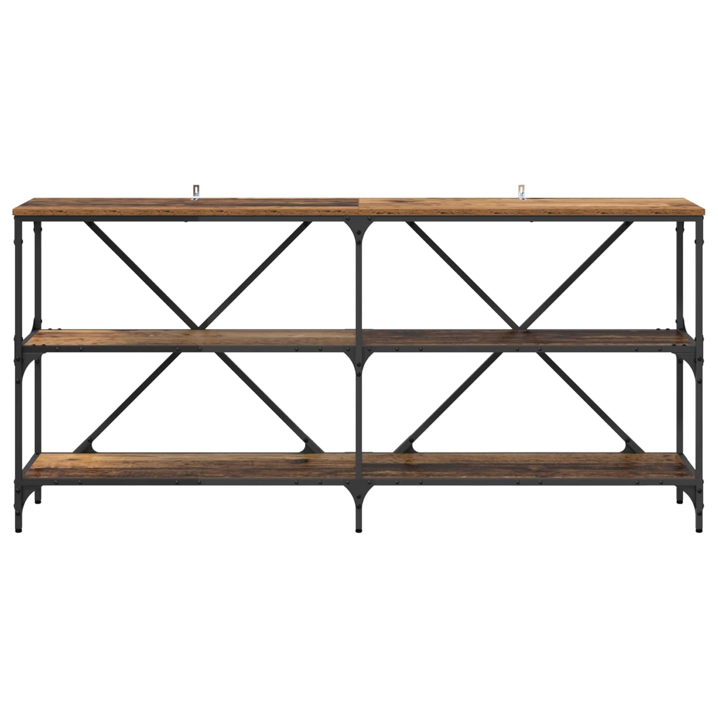 vidaXL Console Table Old Wood 160 x 30 x 75 cm Engineered Wood