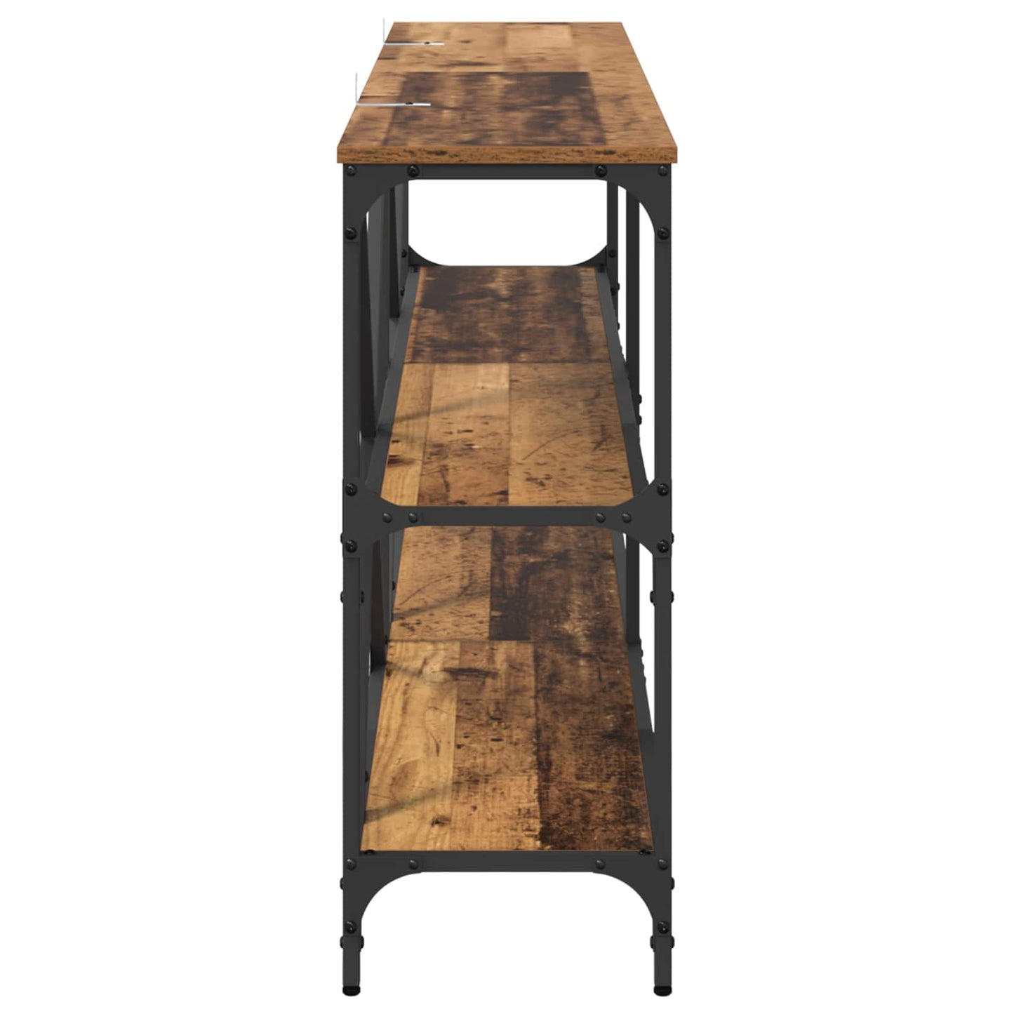 vidaXL Console Table Old Wood 160 x 30 x 75 cm Engineered Wood