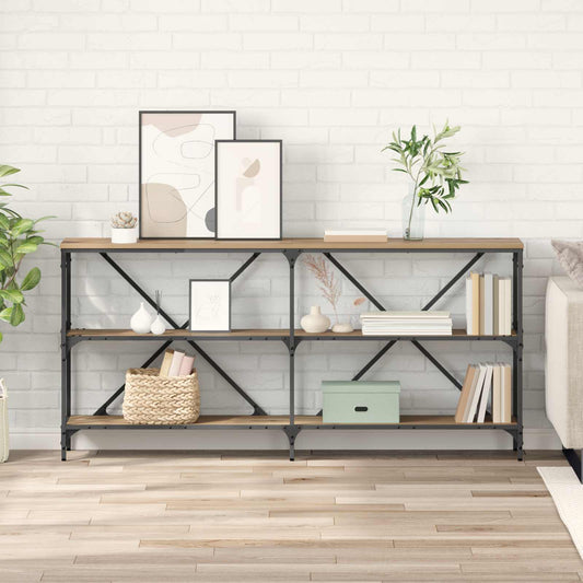 vidaXL Console Table Artisan Oak 160 x 30 x 75 cm Engineered Wood