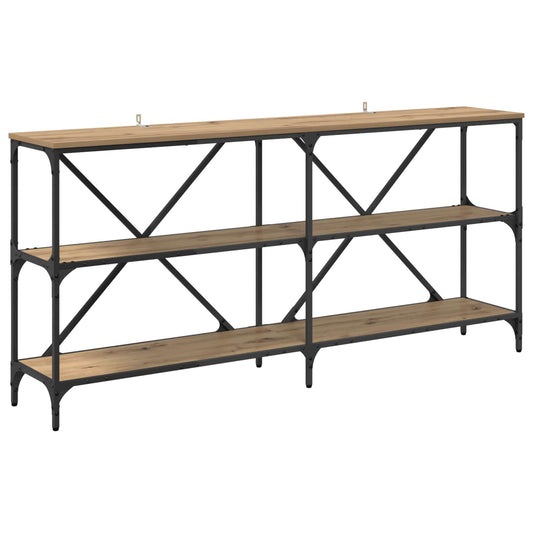 vidaXL Console Table Artisan Oak 160 x 30 x 75 cm Engineered Wood