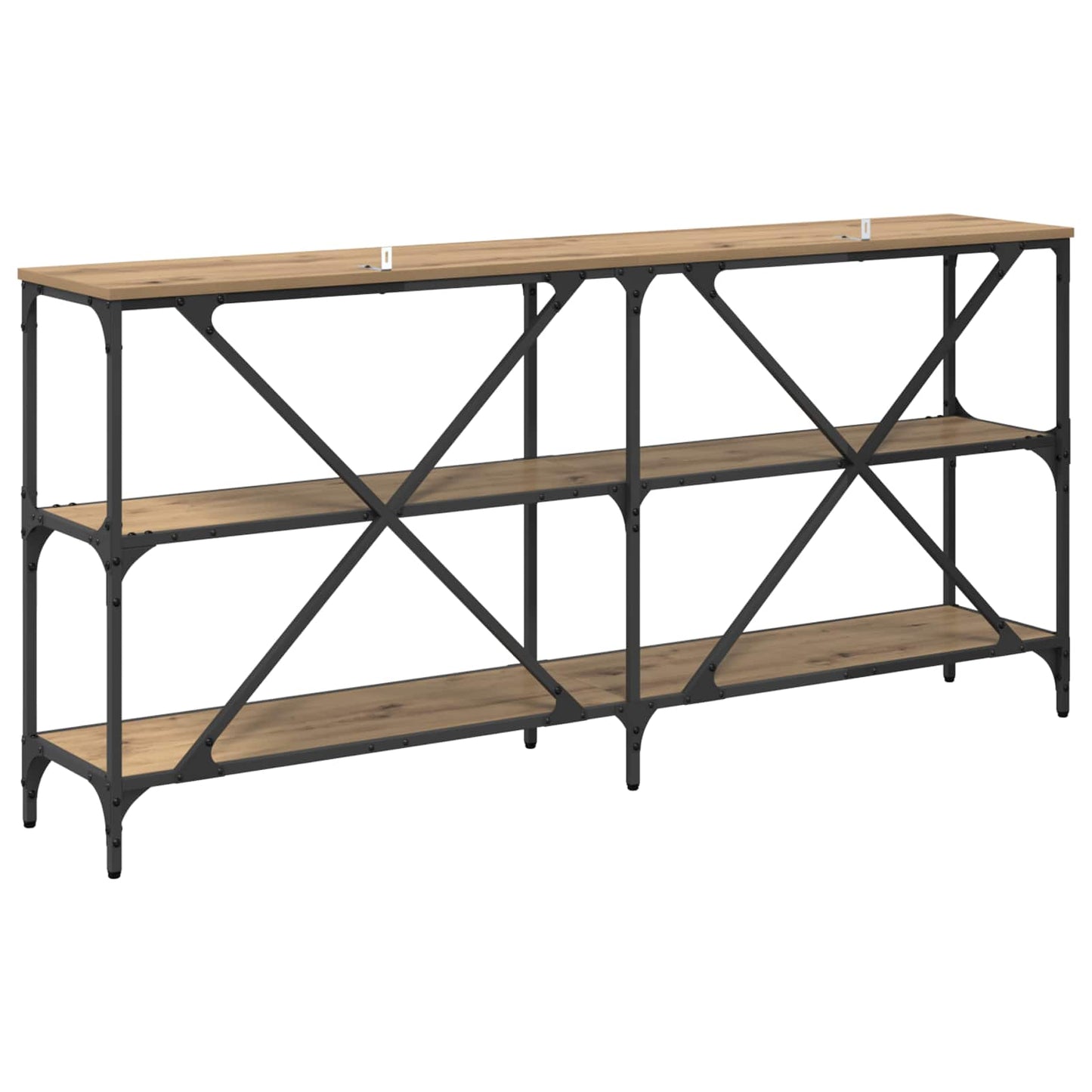 vidaXL Console Table Artisan Oak 160 x 30 x 75 cm Engineered Wood