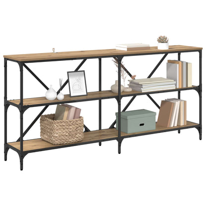 vidaXL Console Table Artisan Oak 160 x 30 x 75 cm Engineered Wood