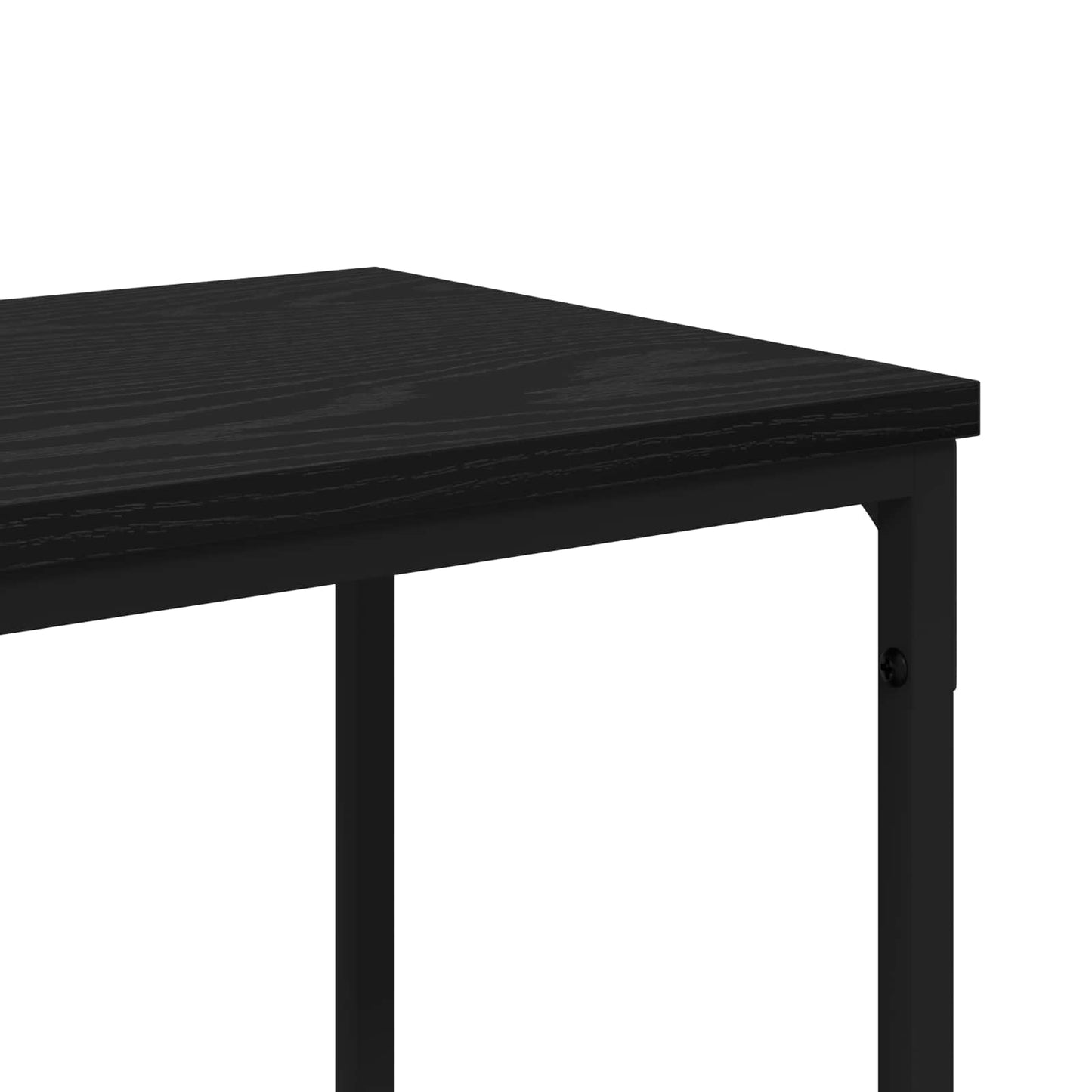 vidaXL Console Table Black Oak 160 x 30 x 75 cm Engineered Wood