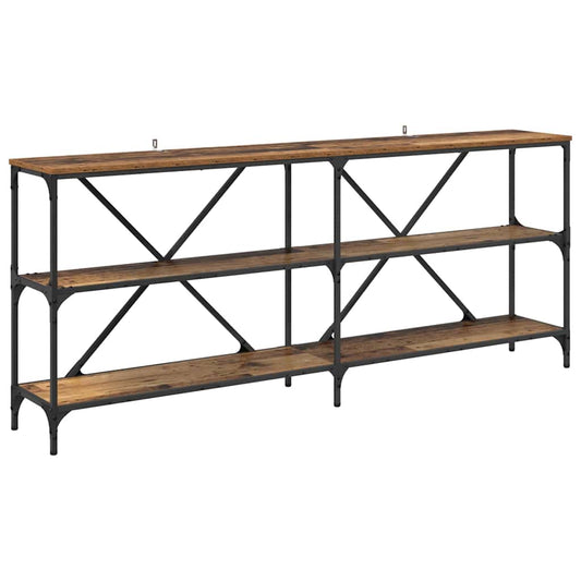 vidaXL Console Table Old Wood 180 x 30 x 75 cm Engineered Wood