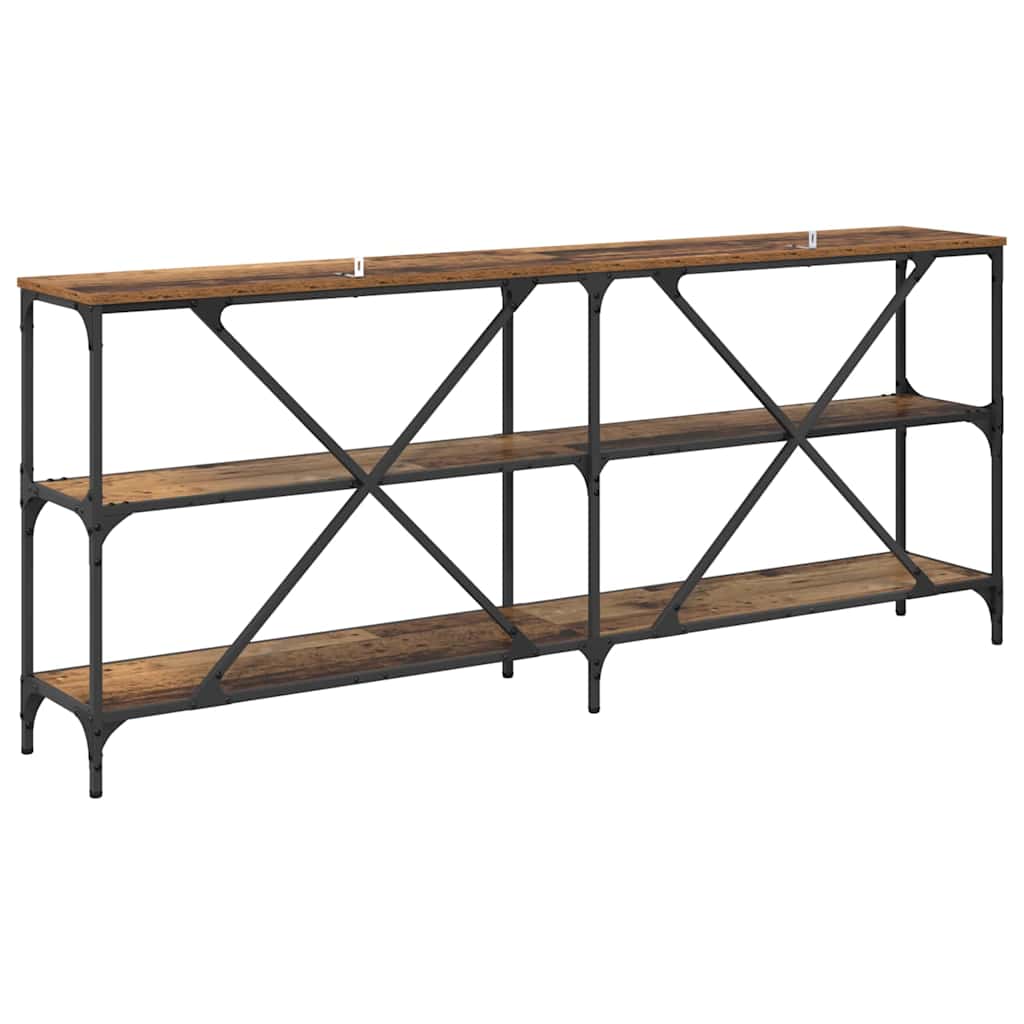 vidaXL Console Table Old Wood 180 x 30 x 75 cm Engineered Wood