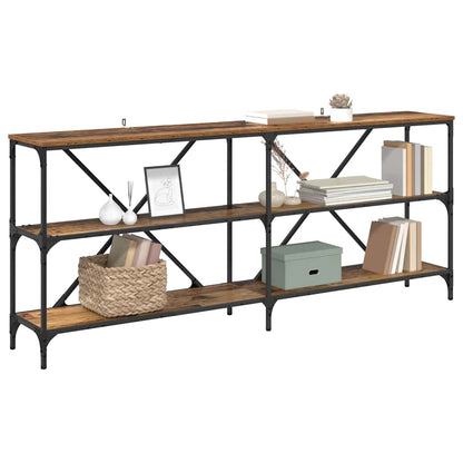 vidaXL Console Table Old Wood 180 x 30 x 75 cm Engineered Wood