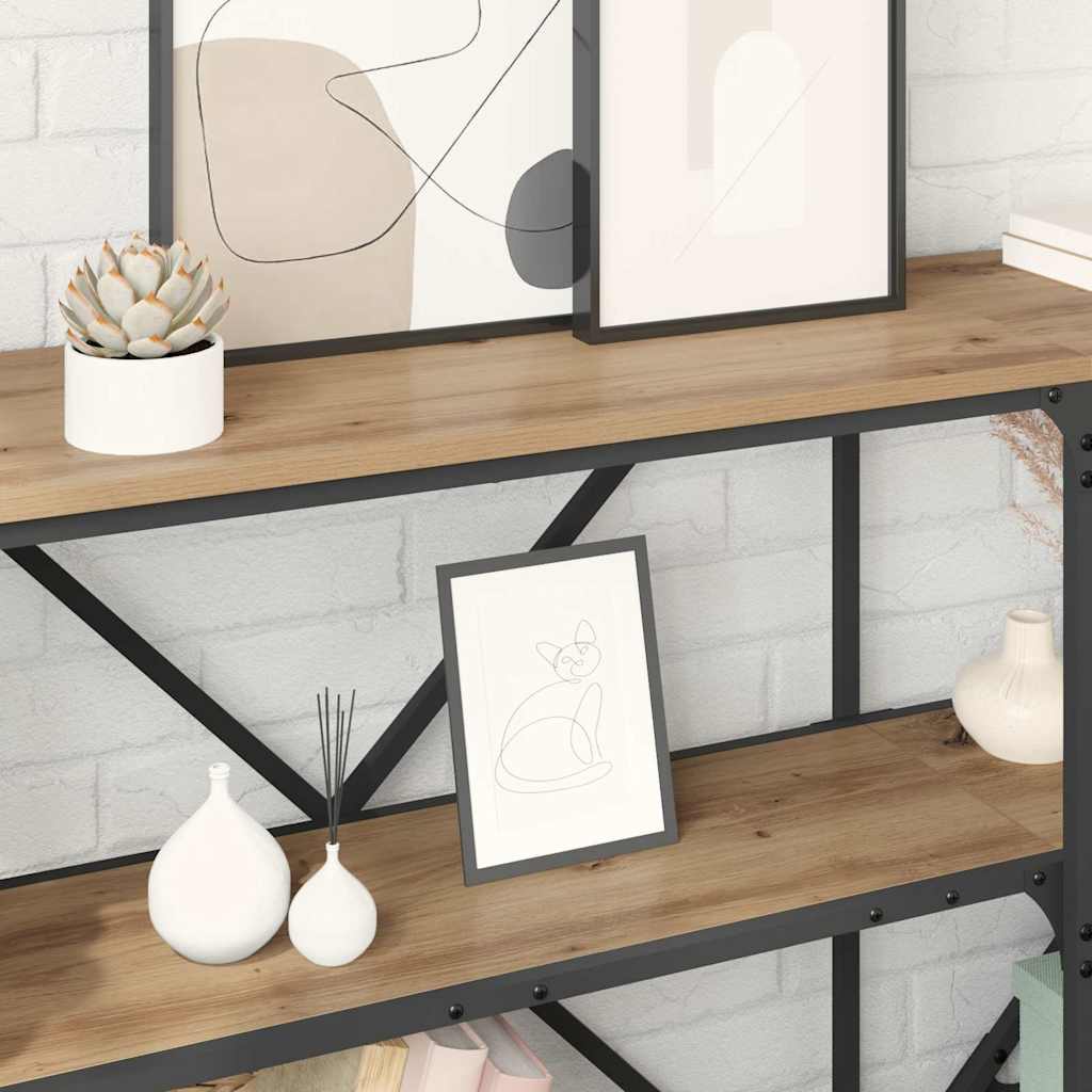 vidaXL Console Table Artisan Oak 180 x 30 x 75 cm Engineered Wood