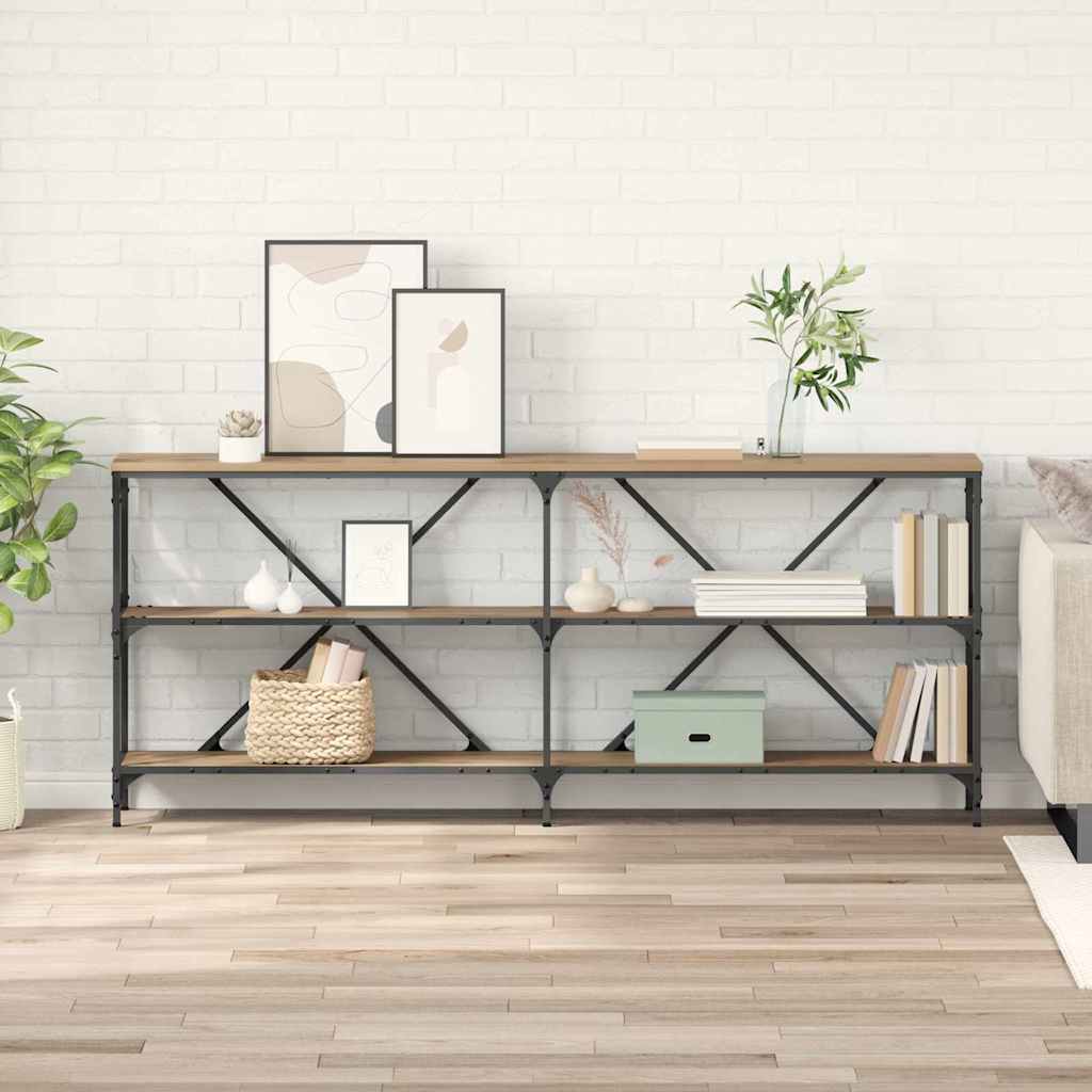 vidaXL Console Table Artisan Oak 180 x 30 x 75 cm Engineered Wood