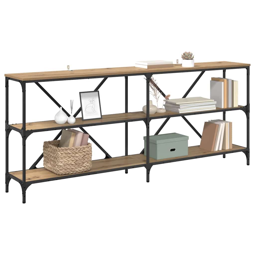 vidaXL Console Table Artisan Oak 180 x 30 x 75 cm Engineered Wood