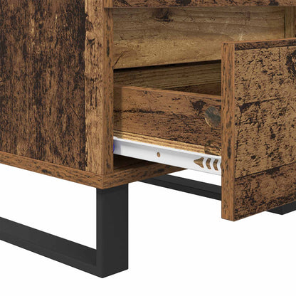 vidaXL Bedside Cabinet 2 pcs Old Wood 40 x 35 x 50 cm Engineered Wood