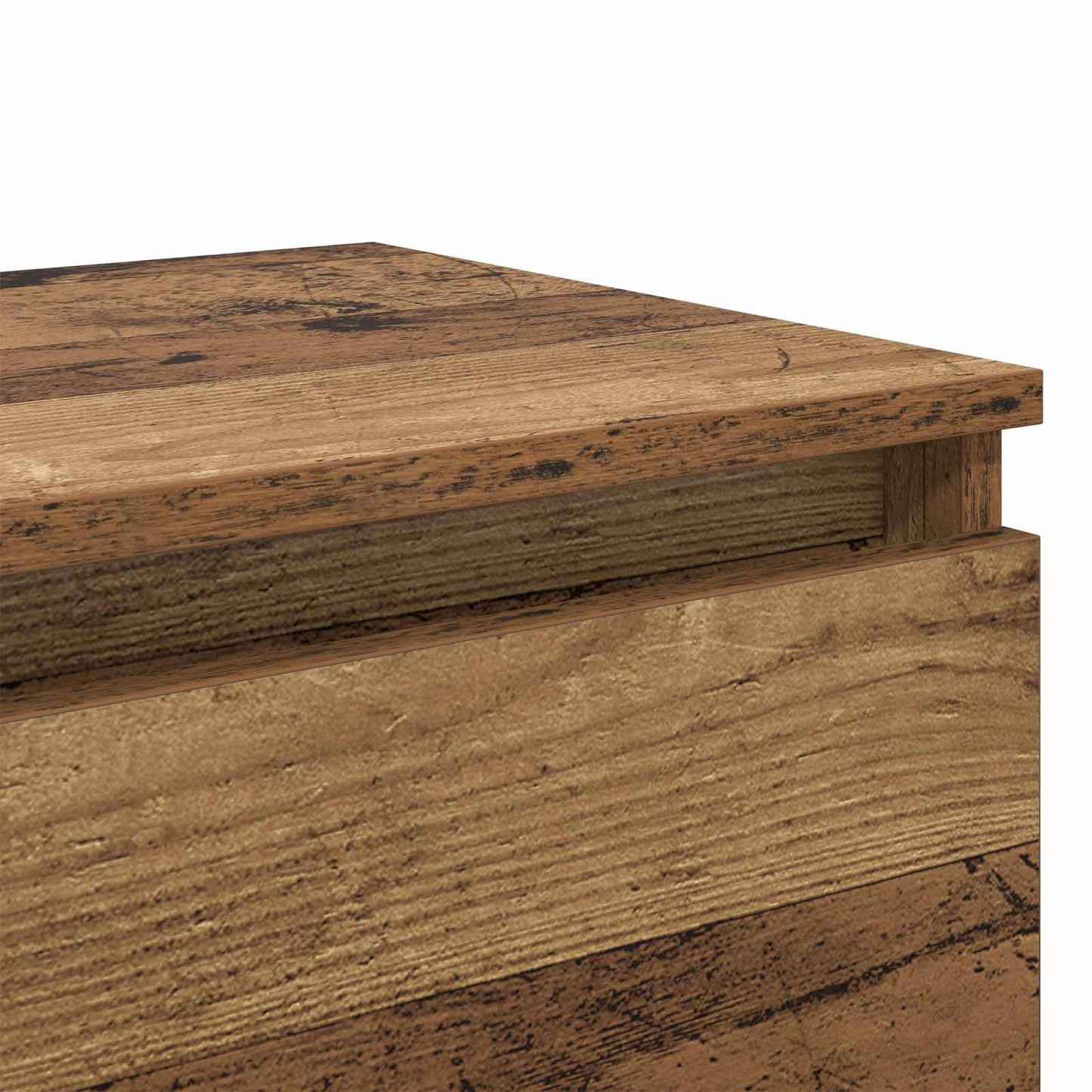 vidaXL Bedside Cabinet 2 pcs Old Wood 40 x 35 x 50 cm Engineered Wood