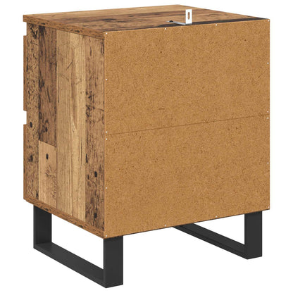 vidaXL Bedside Cabinet 2 pcs Old Wood 40 x 35 x 50 cm Engineered Wood