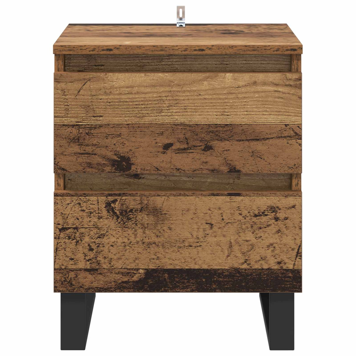 vidaXL Bedside Cabinet 2 pcs Old Wood 40 x 35 x 50 cm Engineered Wood