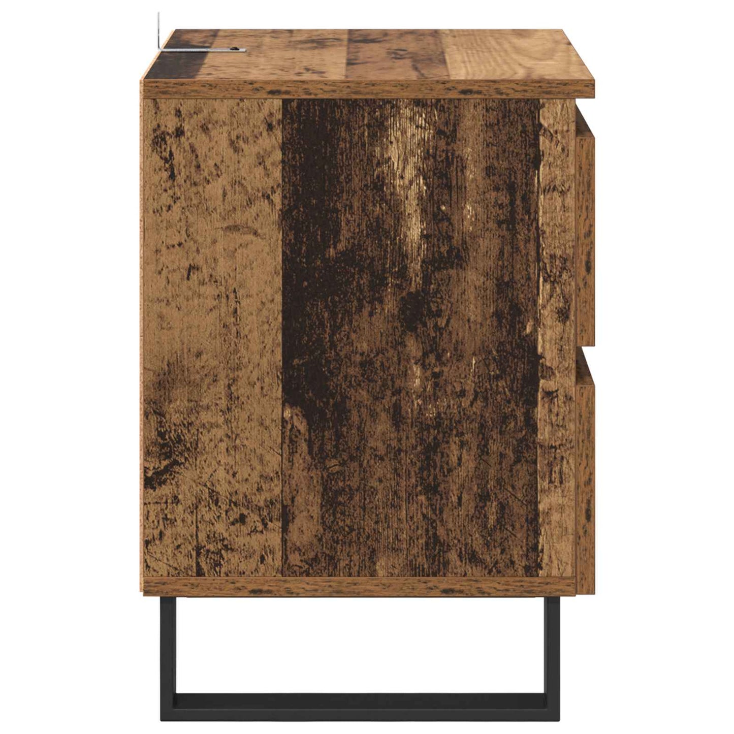 vidaXL Bedside Cabinet 2 pcs Old Wood 40 x 35 x 50 cm Engineered Wood