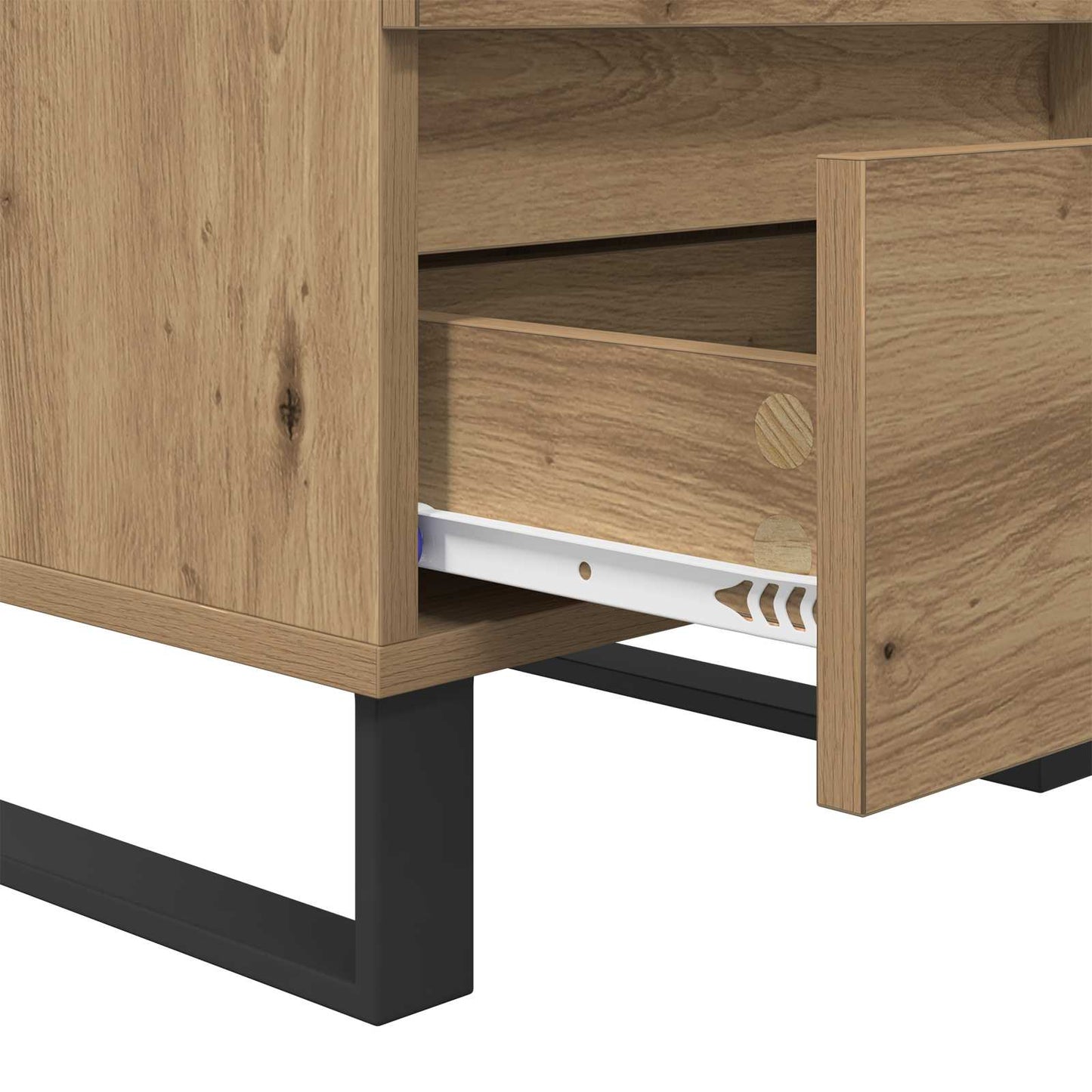 vidaXL Bedside Cabinet Artisan Oak 40 x 35 x 50 cm Engineered Wood