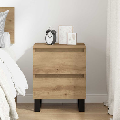 vidaXL Bedside Cabinet Artisan Oak 40 x 35 x 50 cm Engineered Wood